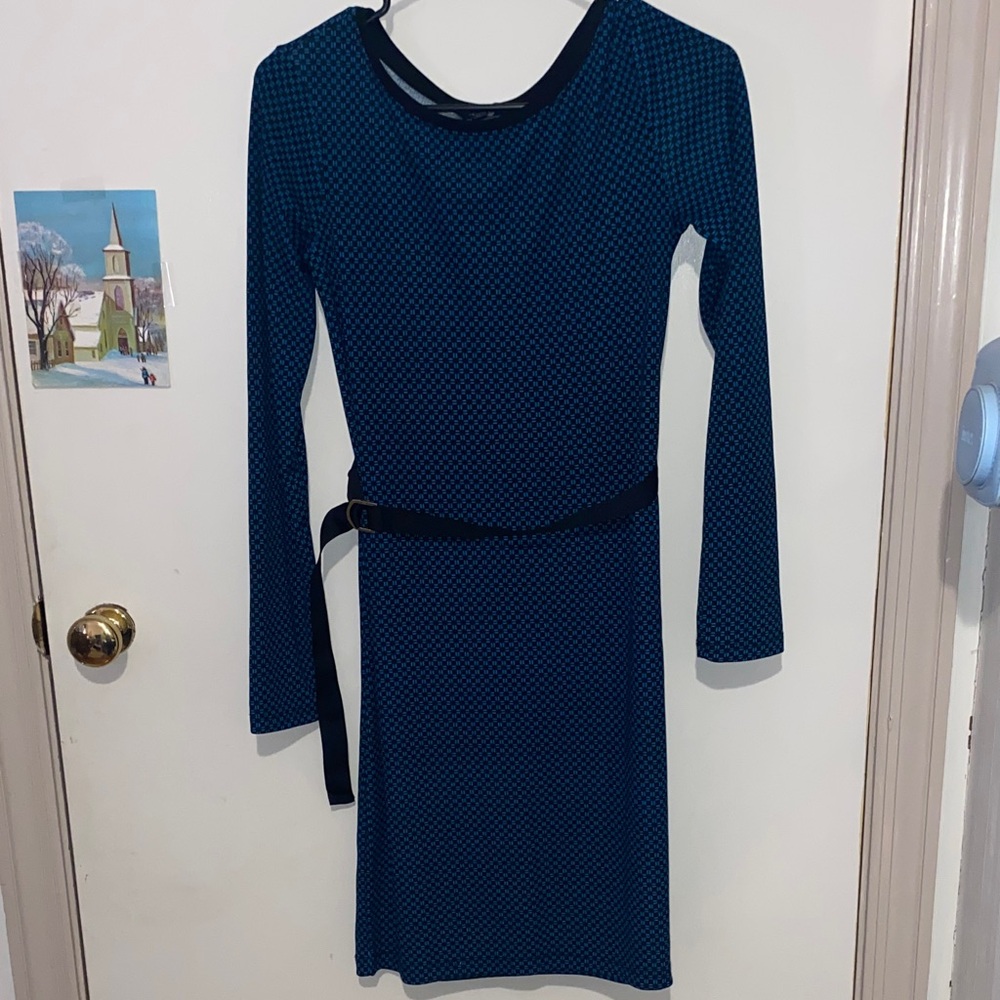 Tommy Hilfiger Navy Long-Sleeve Dress